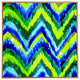 Deny Designs Cayenablanca Green Chevron Framed Wall Art