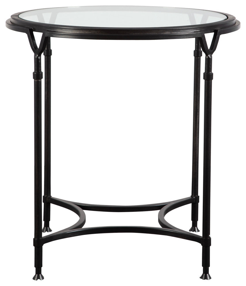 Uttermost Samson Glass Side Table