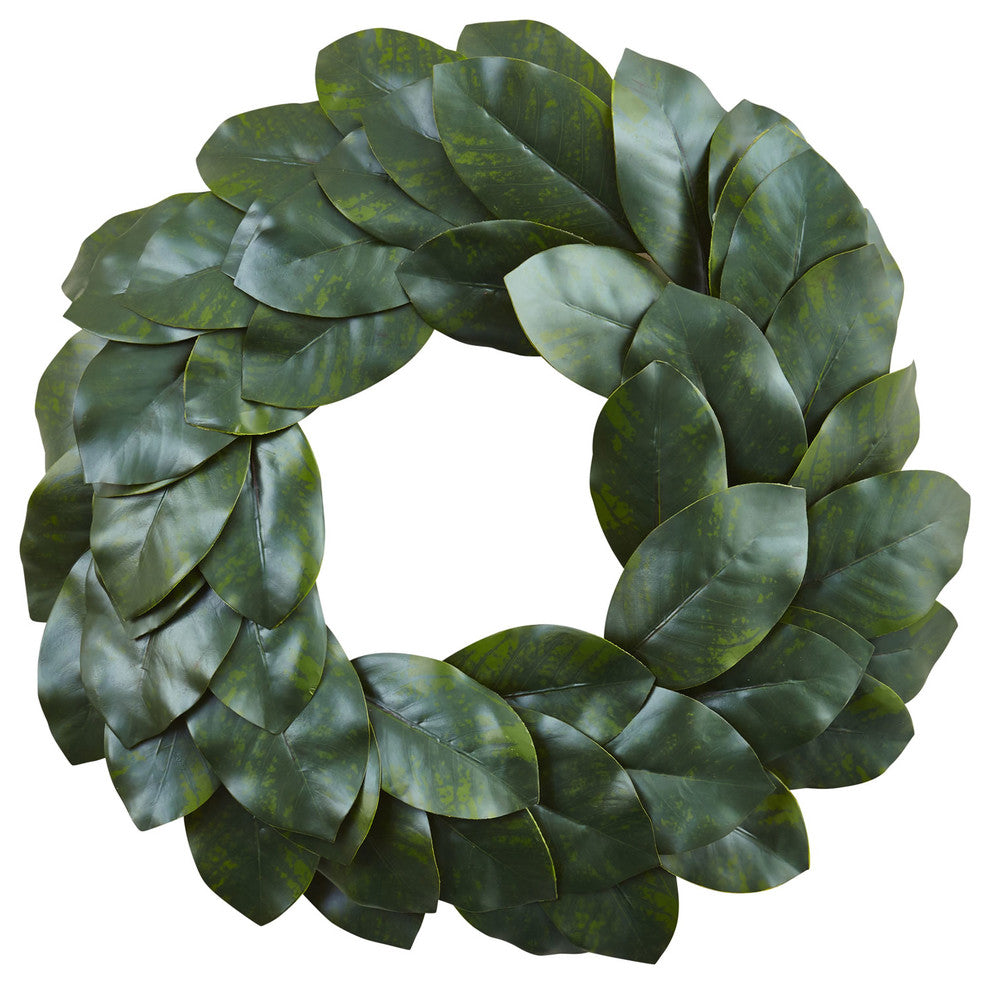 24" Magnolia Leaf Wreath