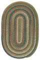 Colonial Mills Cedar Cove CV69 Olive Traditional Area Rug, Oval 2'x4'