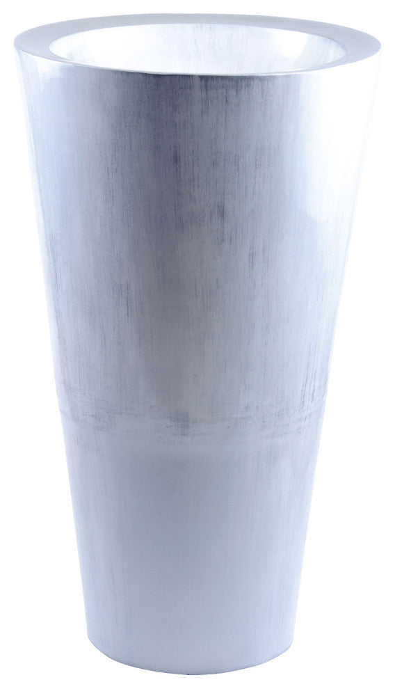 Alumix Luxe Freestanding Sink, White and Silver