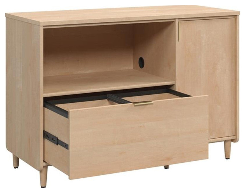 Clifford Place Engineered Wood Credenza in Natural Maple Finish