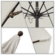 11' Fiberglass Umbrella Bronze, Olefin, Woven Granite, 11'