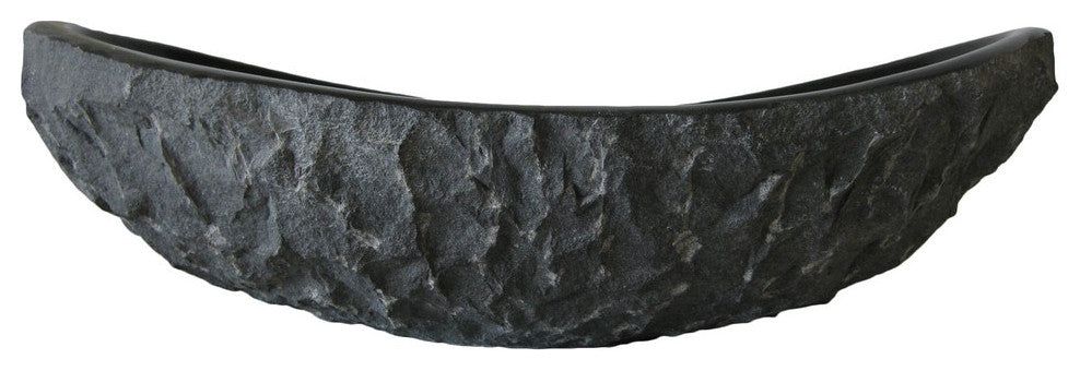 Novatto NOSV-AS Absolute Natural Oval Granite Slipper Vessel Sink