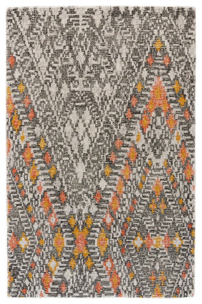 Weave & Wander Oria Rug, Tangerine, 9'6"x13'6"