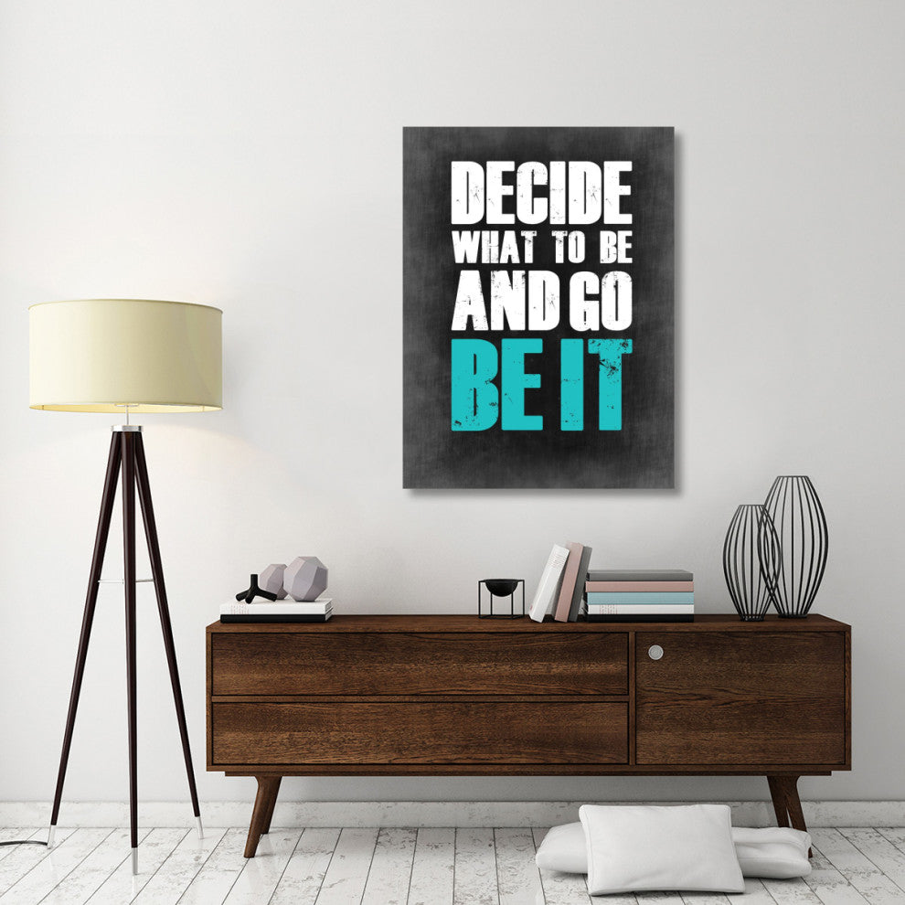 "Be It Poster Grey" Fine Art Print
