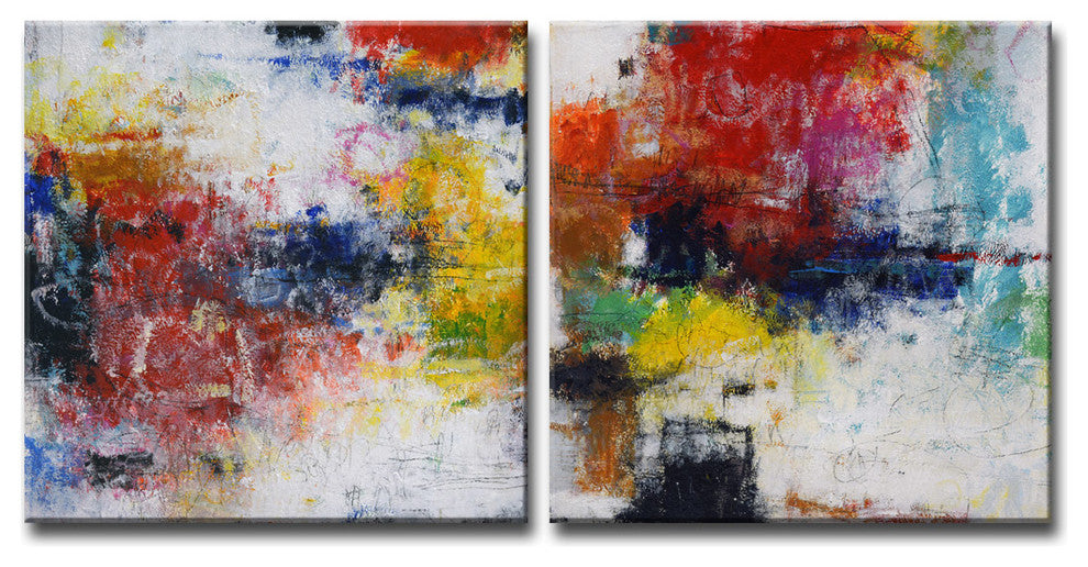 Ready2HangArt 'Rejuventated I/II' by Norman Wyatt Jr. 2-PC Canvas Art Set, 20" H