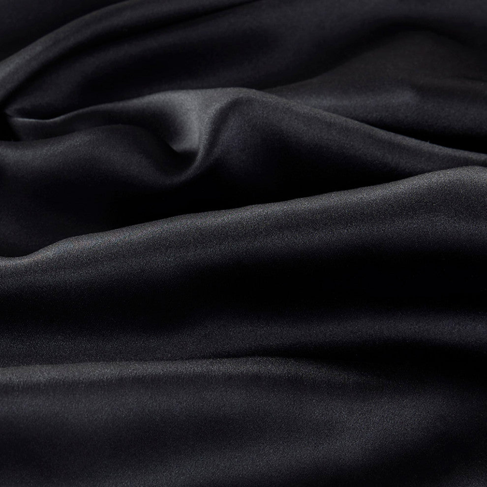 Madison Park Silk 100% Mulberry Silk Pillowcase, Black