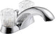 Delta Classic Two Handle Centerset Bathroom Faucet, Chrome, 2522LF-MPU