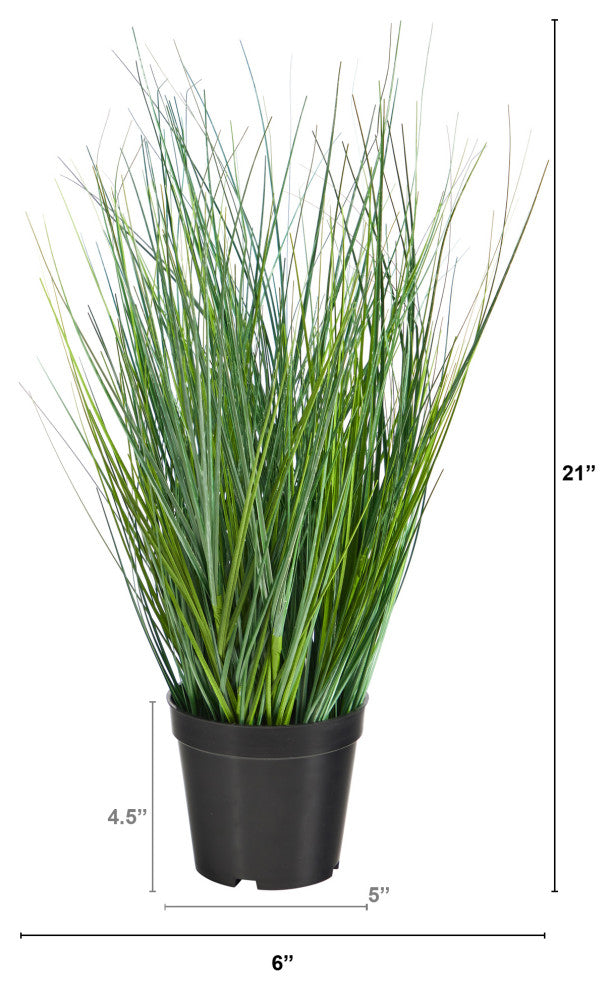 21" Onion Grass Artificial Plant