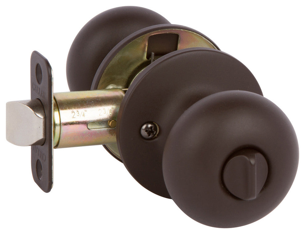 Callan Saxon Privacy Knob Set, Oil Rubbed Bronze