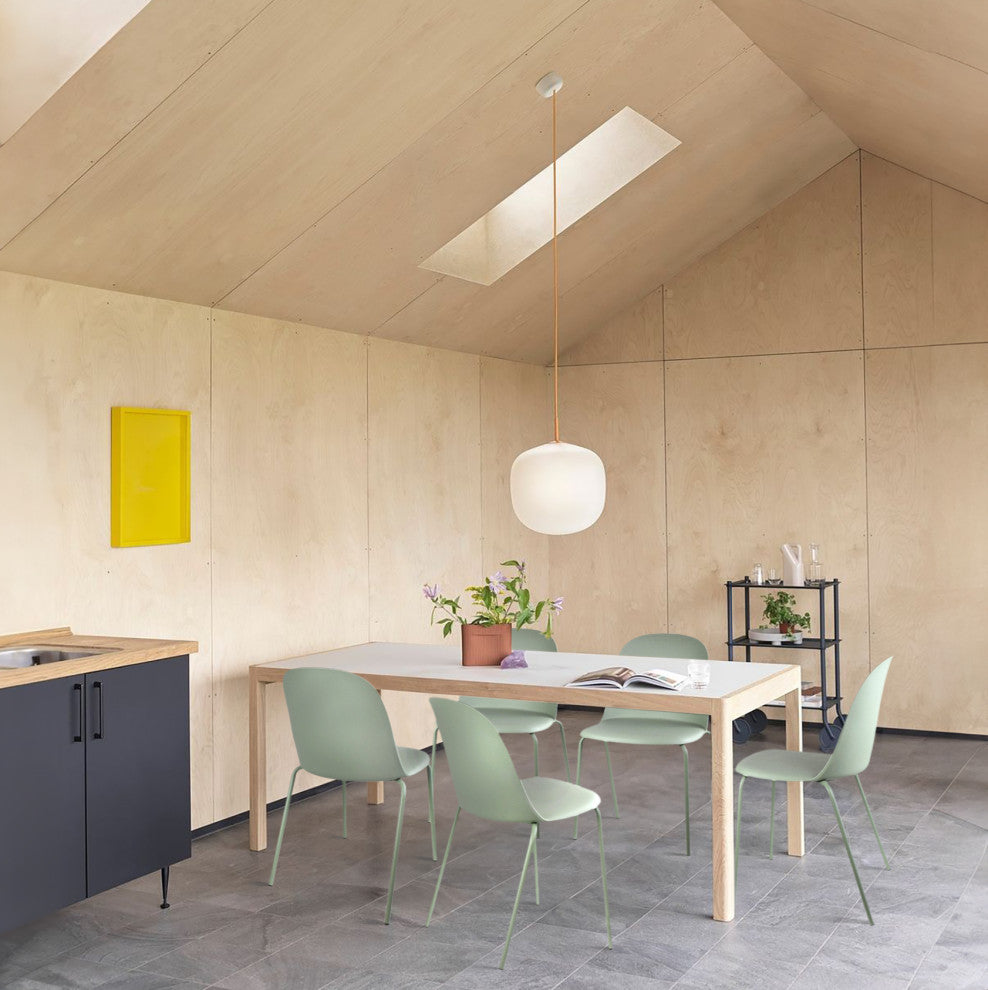 Set of 4 Stackable Modern Dining Stacking Chairs Plastic Metal Chrome Legs, Green