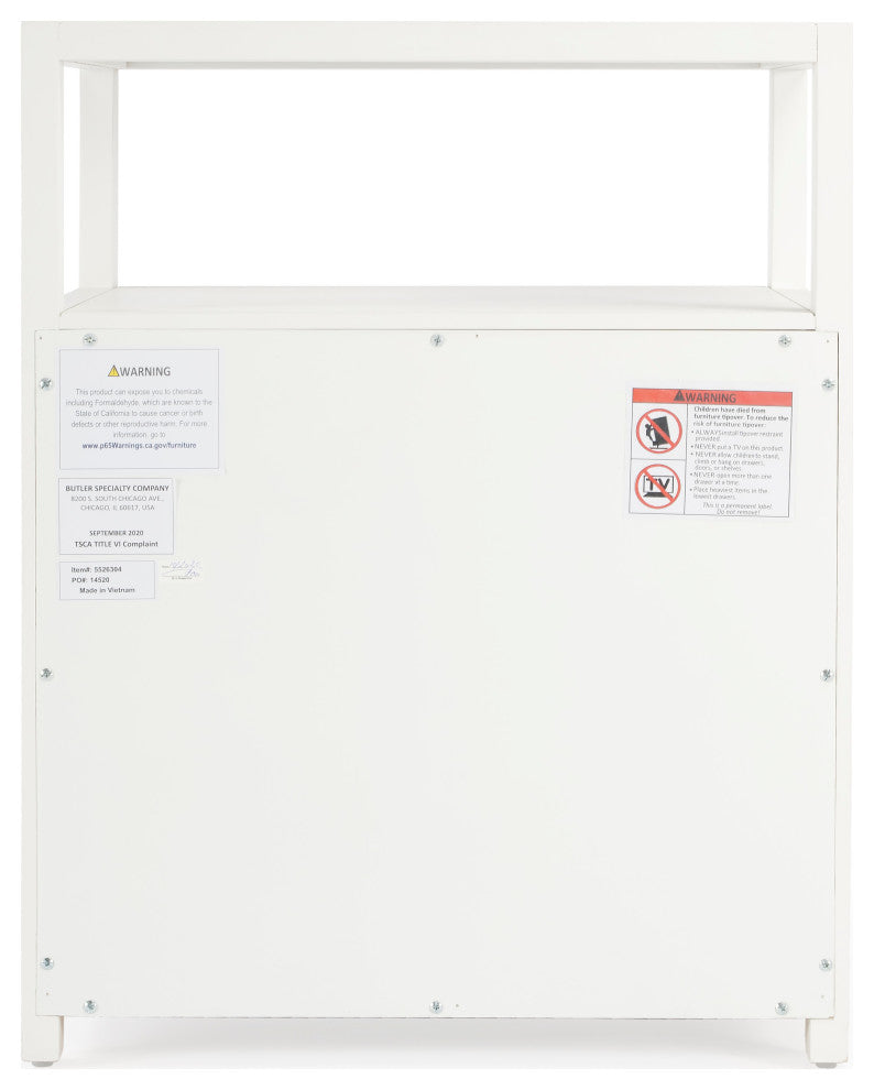 Butler Lark Nightstand, White