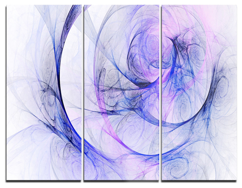 "Blue Storm Sky" Digital Metal Wall Art, 3 Panels, 36"x28"