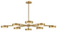 Fredrick Ramond Cava Large Convertible Semi-Flush Mount, Lacquered Brass