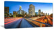 "Downtown La With Traffic Trail" Cityscape Canvas print, 32"x16"