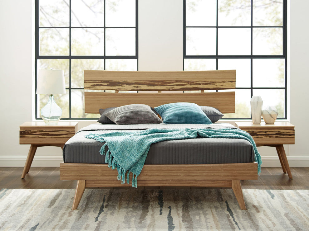 Azara Platform Bed, Caramelized, California King