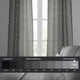 Vega Patterned Linen Sheer Curtain, Vega Charcoal, 50"x96"