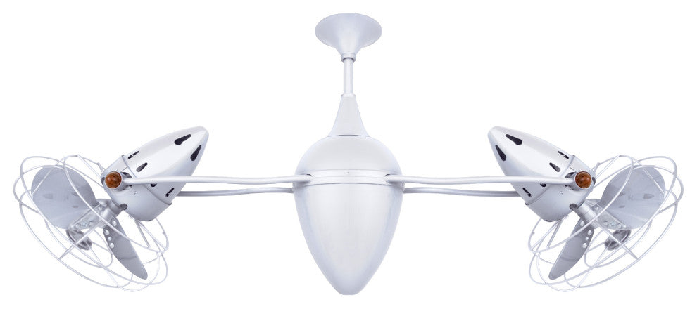 Ar Ruthiane Rotational Ceiling Fan, Gloss White