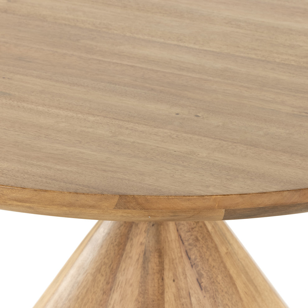Bibianna Dining Table-Smoked Honey-White