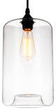 Glass 1 Light Down Mini Pendant With Clear Finish