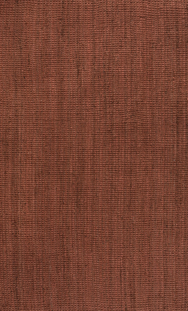 Pata Hand Woven Chunky Jute Terracotta 3 ft. x 5 ft. Area Rug