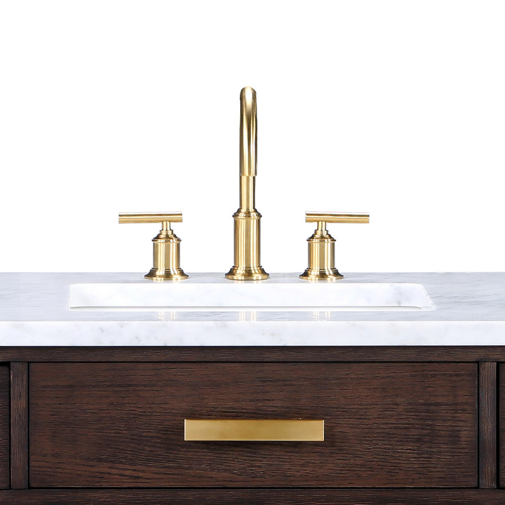 Modern Gooseneck Spout Faucet, Gold