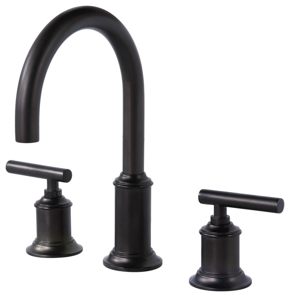 Modern Gooseneck Spout Faucet, Bronze