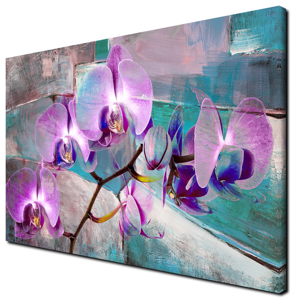 Ready2Hangart 'Painted Petals XIX' Canvas Wall Art, Purple, 40"x30"