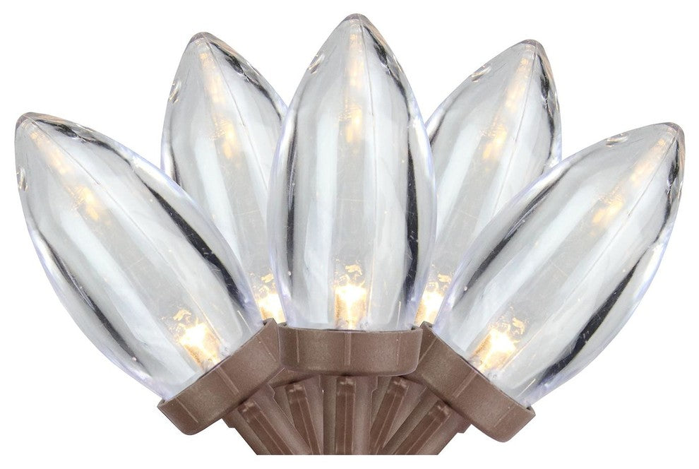 Set of 25 White LED C9 Christmas Lights - 32614116