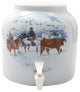 Goldwell Designs Cowboy, Winter Design Water Dispenser Crock
