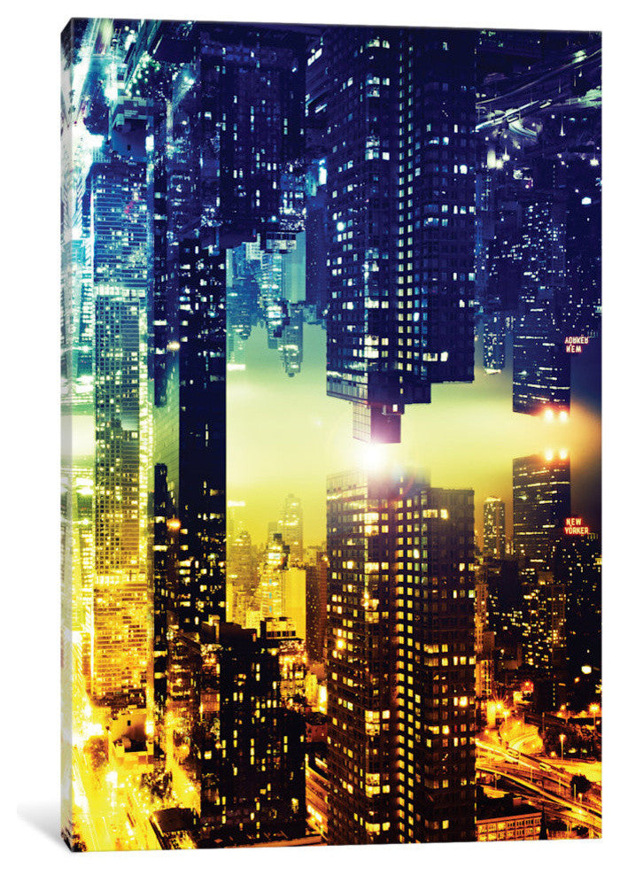 "Double Sided Manhattan Skyscapers" by Philippe Hugonnard, 40x26x1.5