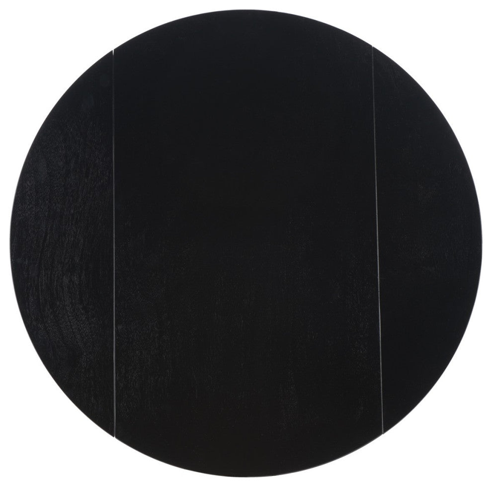 Safavieh Lovell Folding Round Dining Table, Black