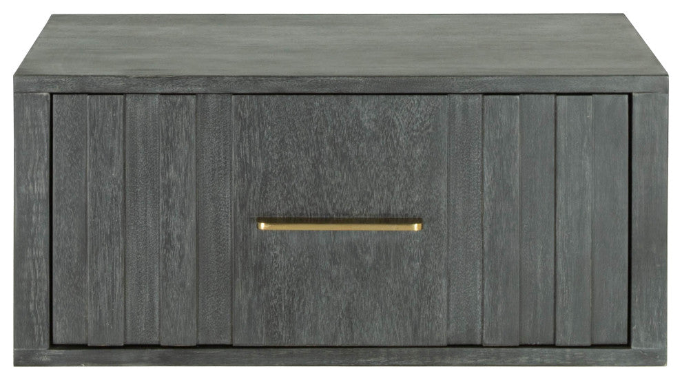 Modrest Manchester- Contemporary Dark Gray Nightstand