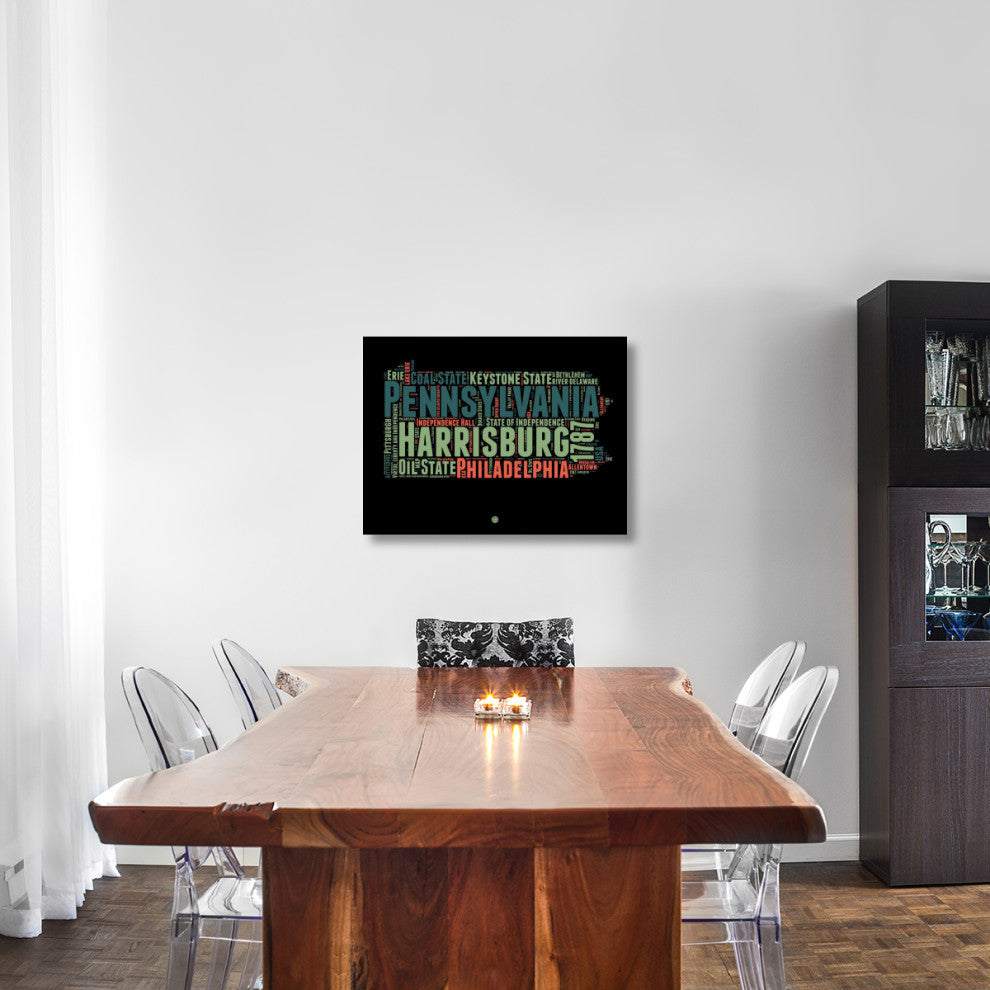 "Pennsylvania Word Cloud 1" Fine Art Print