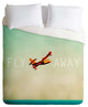 Deny Designs Happee Monkee Fly Away Duvet Cover - Lightweight