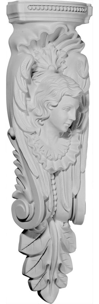 11 1/4"W x 5 5/8"D x 40 1/2"H Angel Corbel, Right