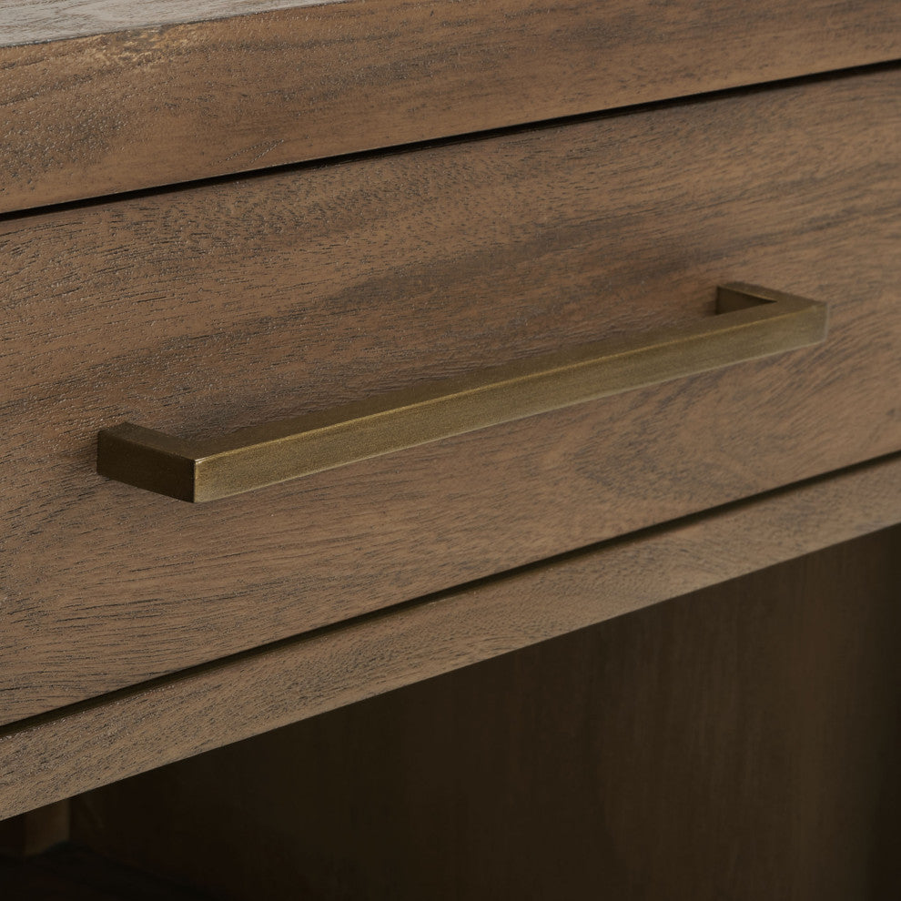 Safavieh Couture Ariella 1 Drawer Wood Nightstand, Brown