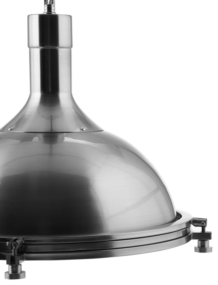 Modern Urban Contemporary Ceiling Fixture, Silver Steel
