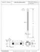 Supply Kit - 1/2" Ips X 3/8" Od X 12" Corrugated In Polished Brass, Polished Nickel
