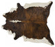 Pergamino Brindle Backbone Cowhide Rug, Extra Extra Large