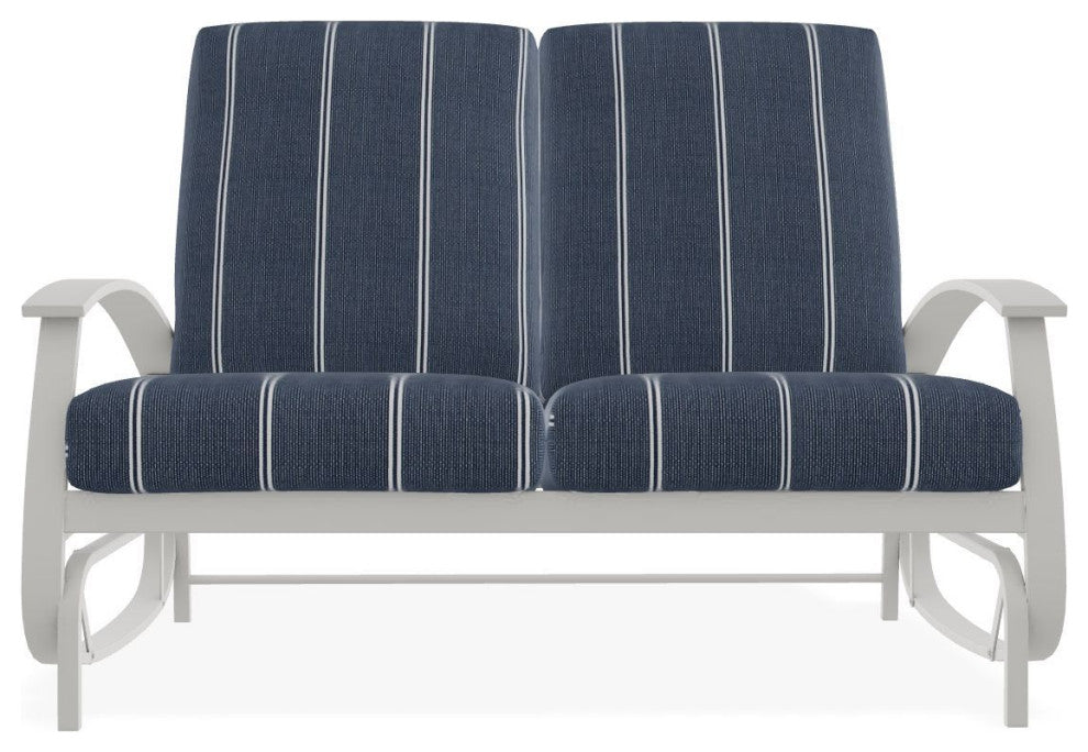 Belle Isle Cushion Deep Seating 2-Seat Glider, Equal Ink/Snow