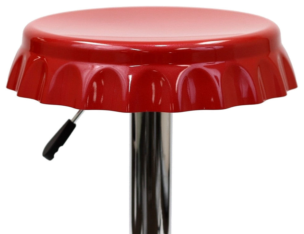 Modern Contemporary Dining Kitchen Bar Stool Red