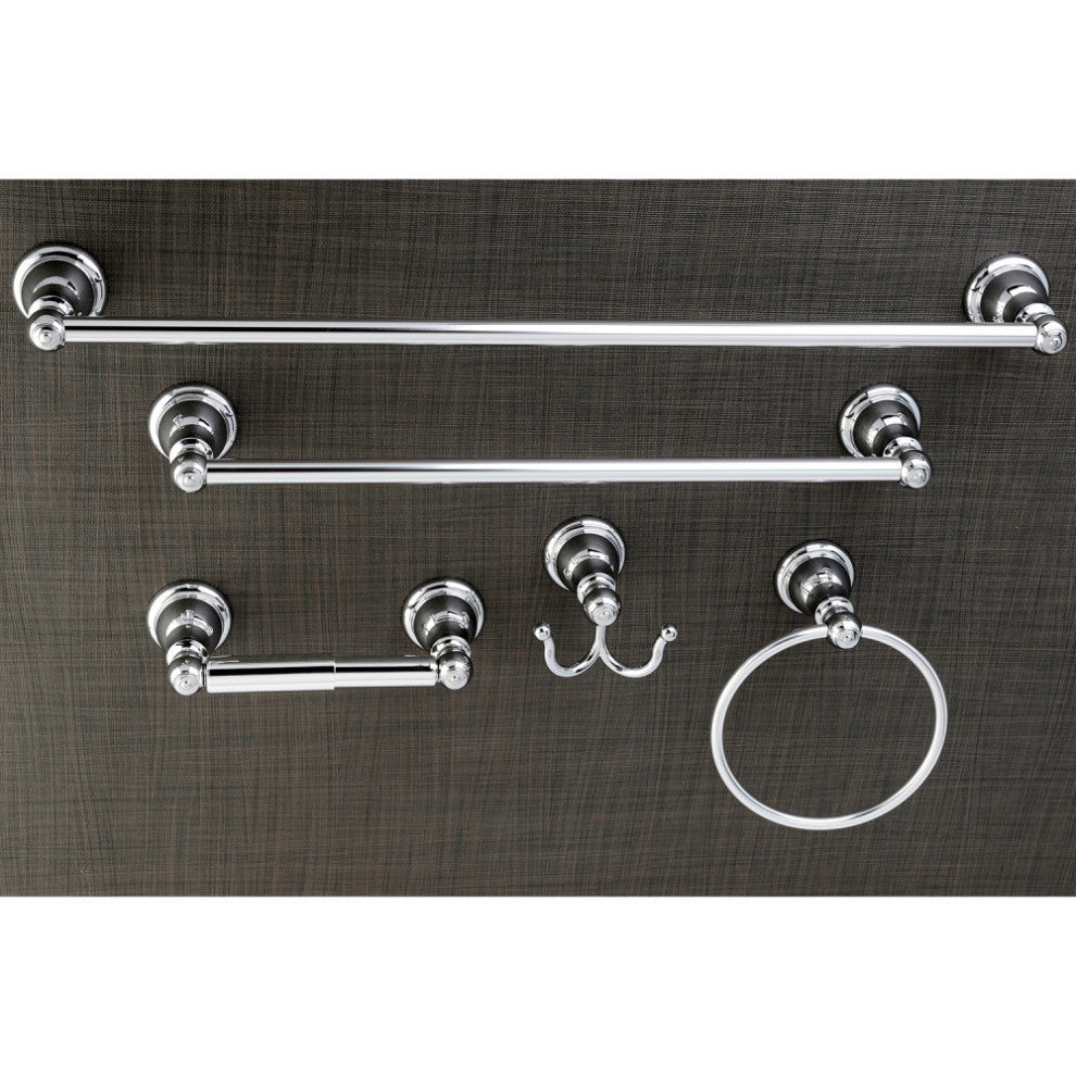 Kingston Brass 5-Piece Bathroom Accessory Set, Polished Chrome