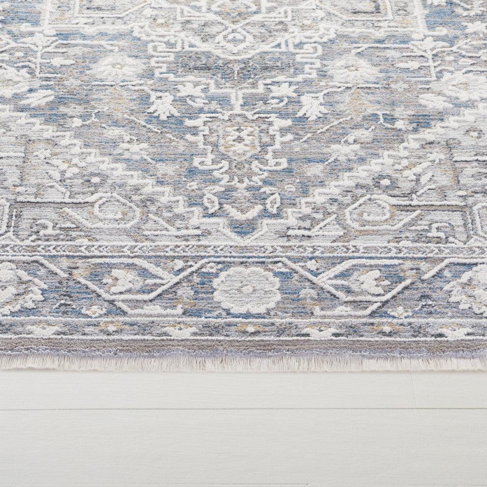 Lauren Ralph Lauren Collection Clover LRL1272 Rug, Grey/Blue, 2'x8'