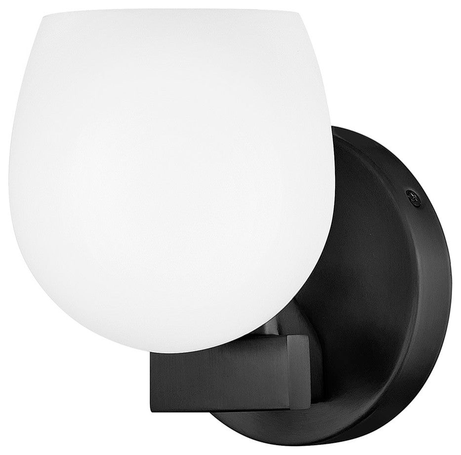 Hinkley Mae Small Single Light Sconce, Black