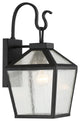 Woodstock 1-Light Outdoor Wall Lantern, Black