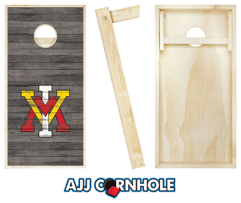 Virginia Military Institute Distressed Cornhole Set