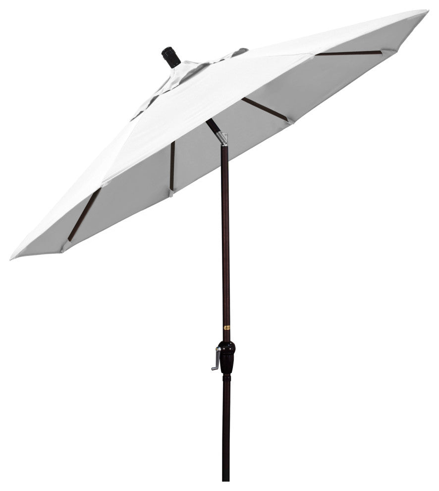 9' Aluminum Umbrella Auto Tilt Bronze, Natural