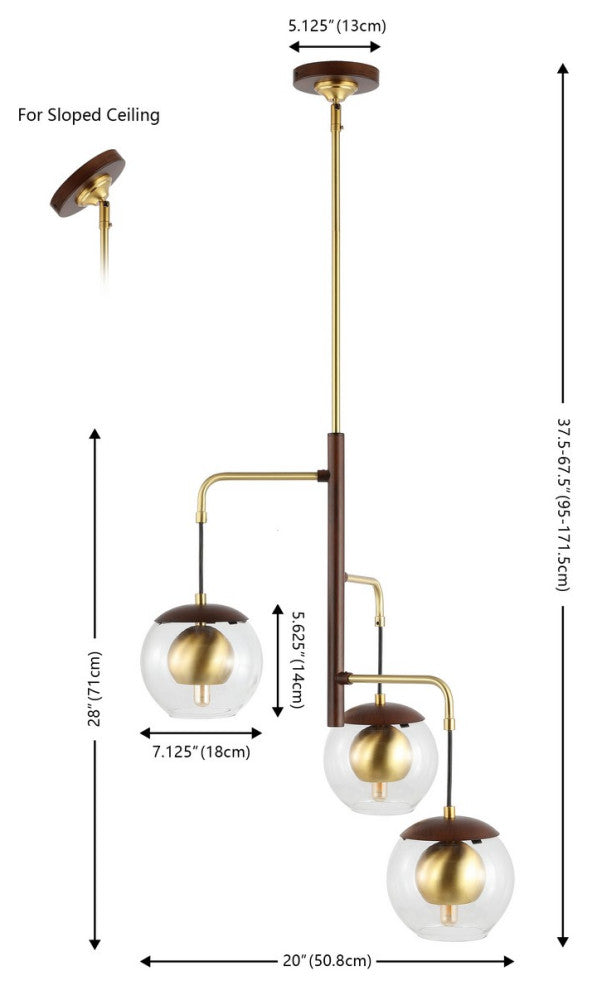 Safavieh Vylora 3 Lt 26" Pendant